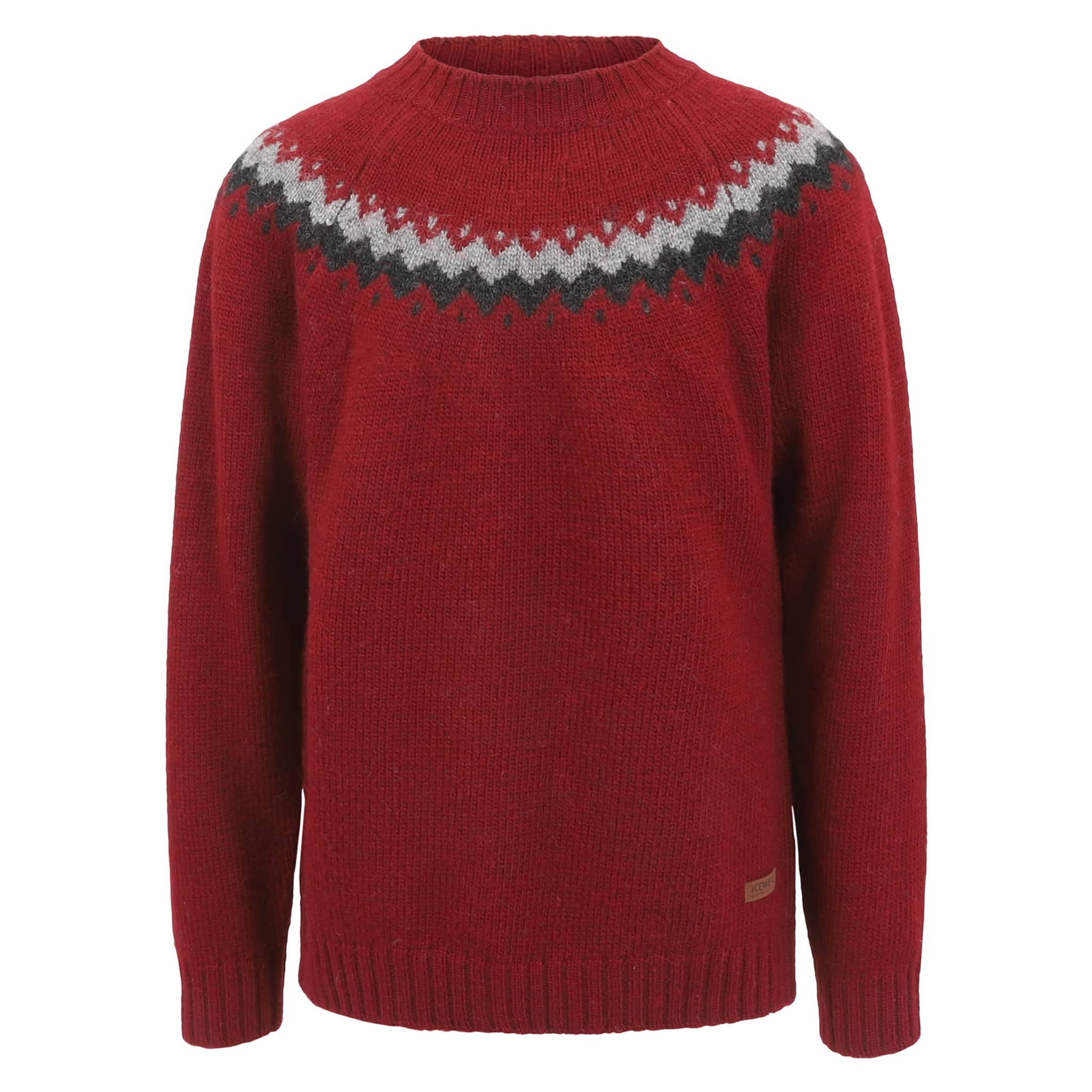 Vík Icelandic pattern wool pullover